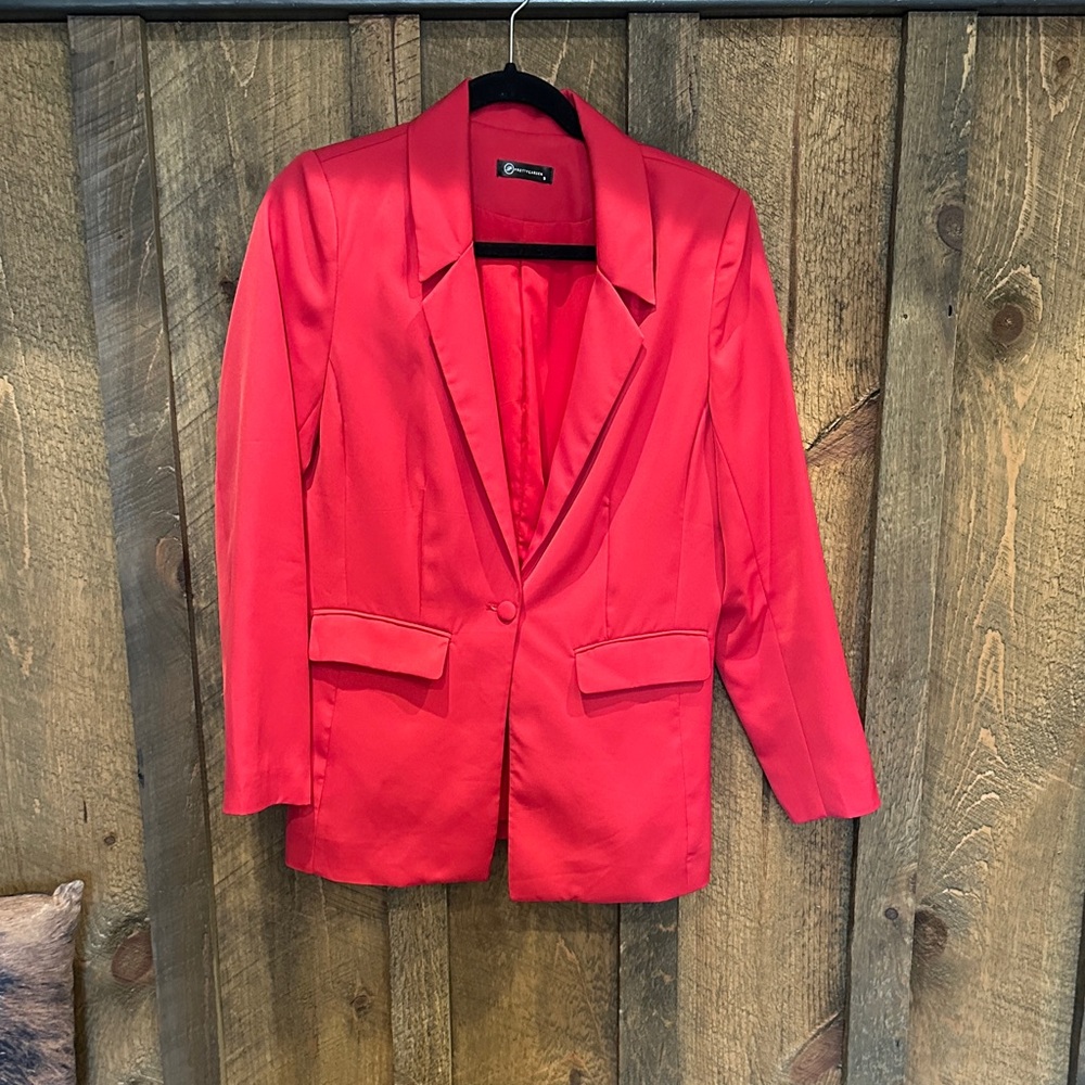 Vibrant Scarlet Women's Blazer